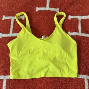 Lululemon Athletica Vibrant Yellow Sports Bra